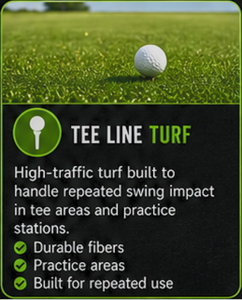 Badger Tee Line is design for chipping pads and tee boxes.