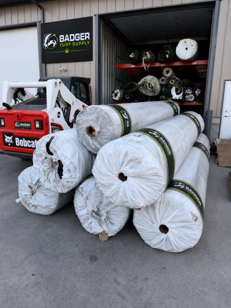 Artificial turf product lineup from Badger Turf Supply for Wisconsin, Chicago, and northern Illinois contractors and DIY buyers.