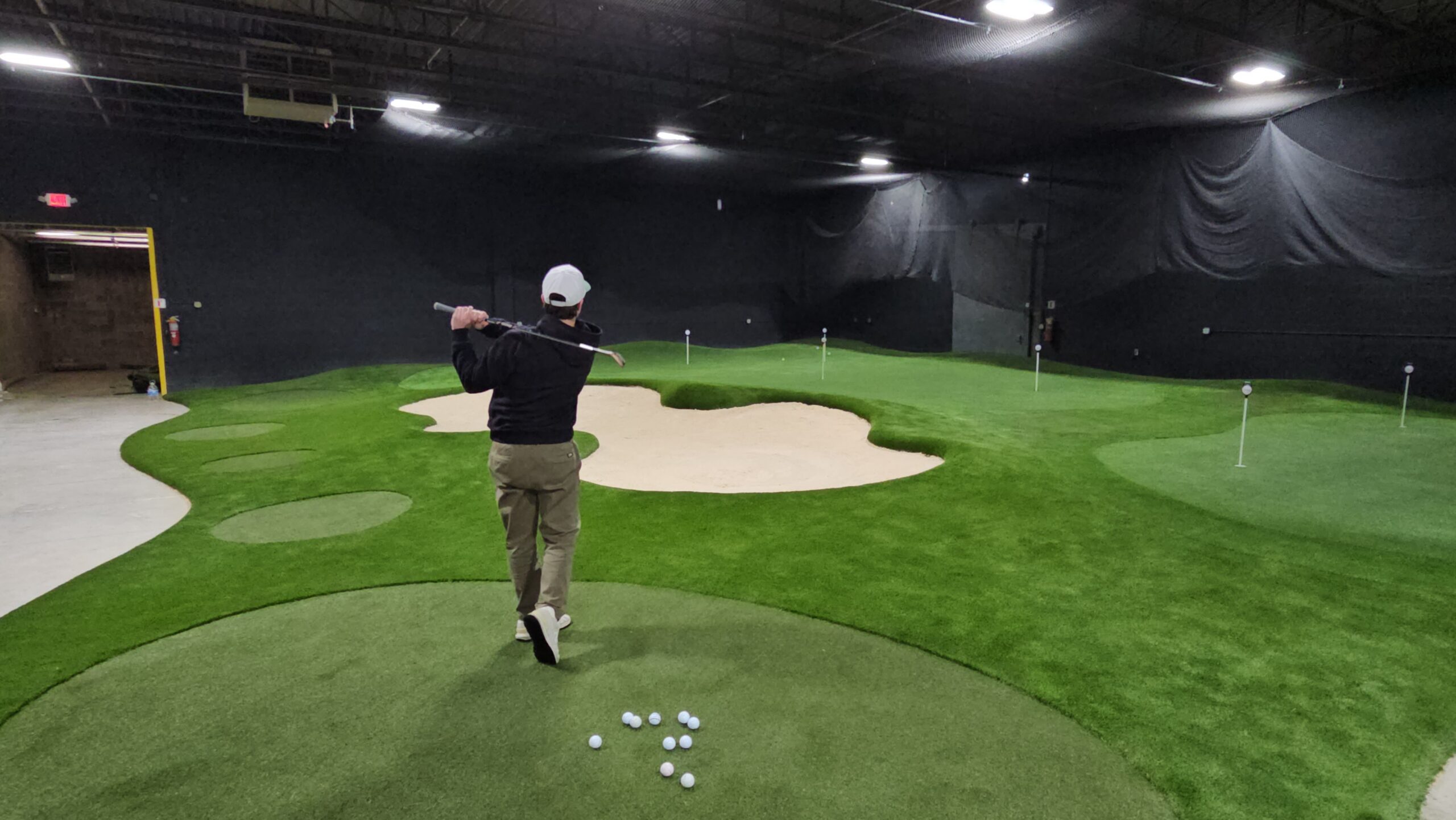 Professionally installed artificial turf and putting green project in Wisconsin.